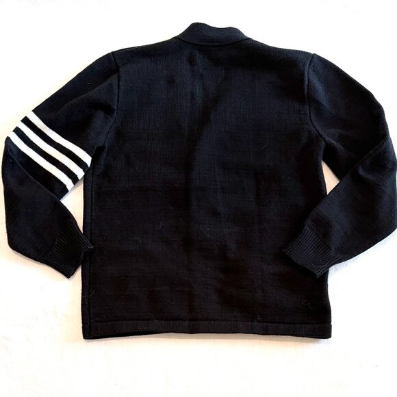 Dennis Uniform letterman cardigan Small black red - Picture 7 of 9